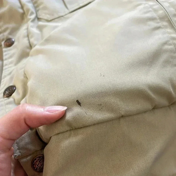 Vintage Outwest Women’s Bomber Jacket S Neutral Tan With Shearling Collar Coat - Picture 7 of 15